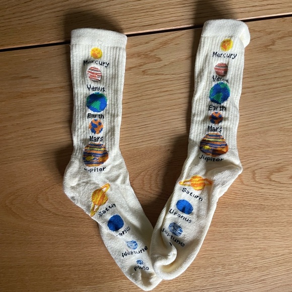 Bundle of two: fun print socks : outer space, women’s one size - Picture 4 of 7